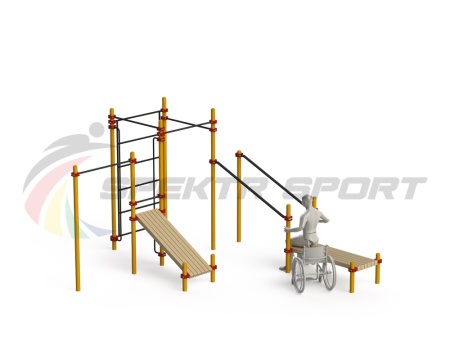 Купить Спортивный комплекс для инвалидов-колясочников WRK-D20_76mm в Сатке 